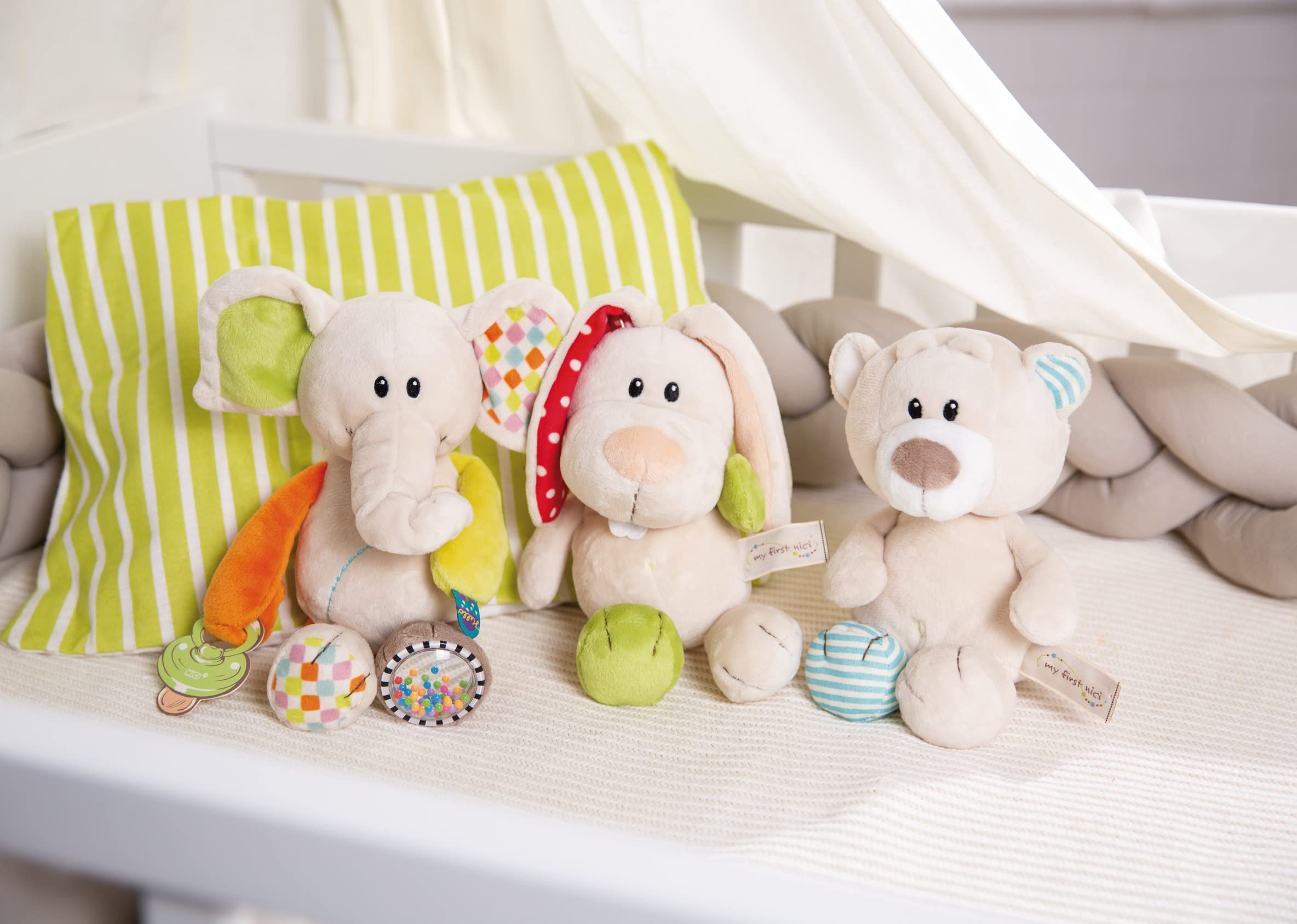 My First NICI Kuscheltier Bär Taps – Plüschtier Stofftier für Babys und Kleinkinder ab der Geburt