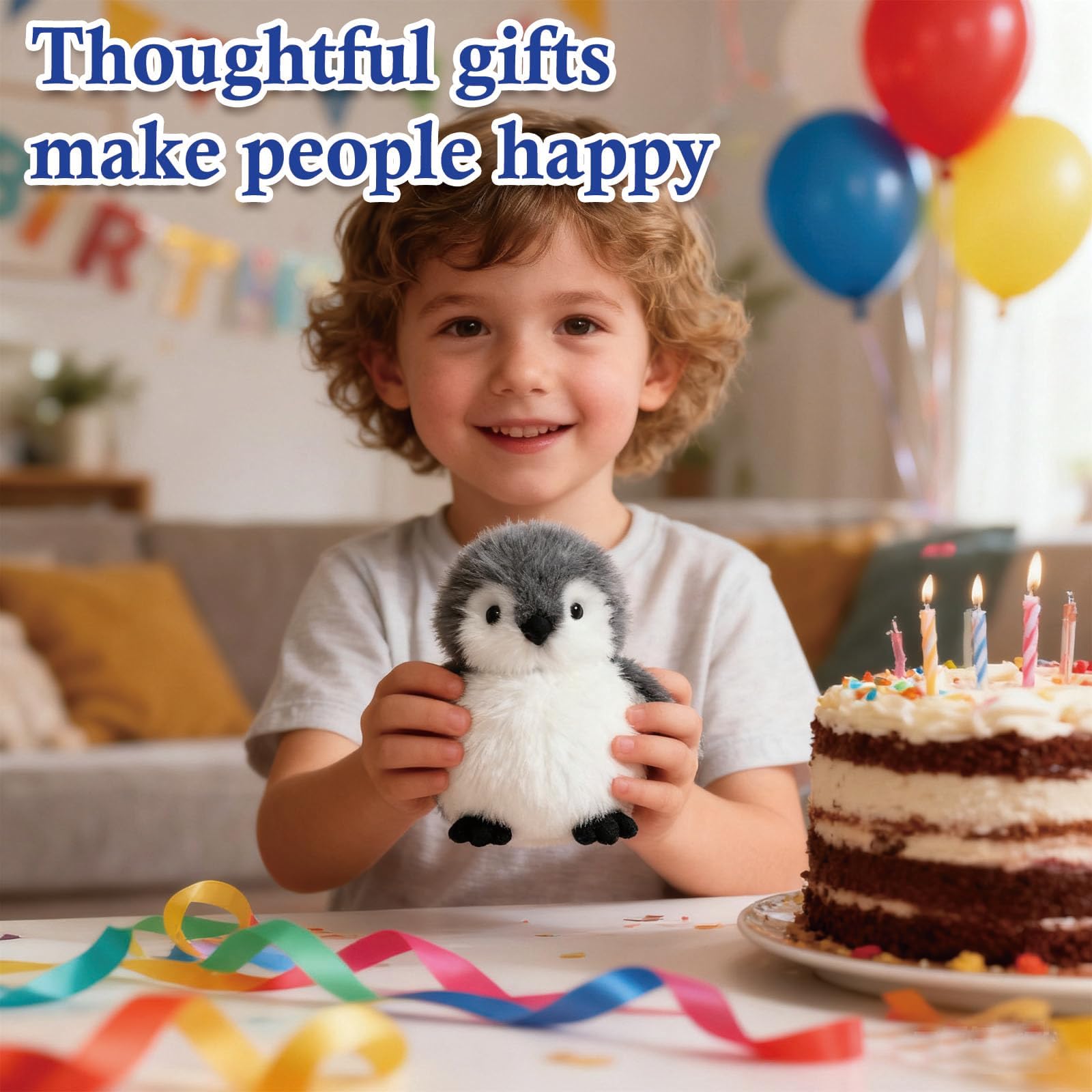 JcvPot Pinguin Kuscheltier, Weiches Stofftier Für Kinder Und Babys, Kuscheltier Pinguin Plüschtier 20 cm, Plüschtier