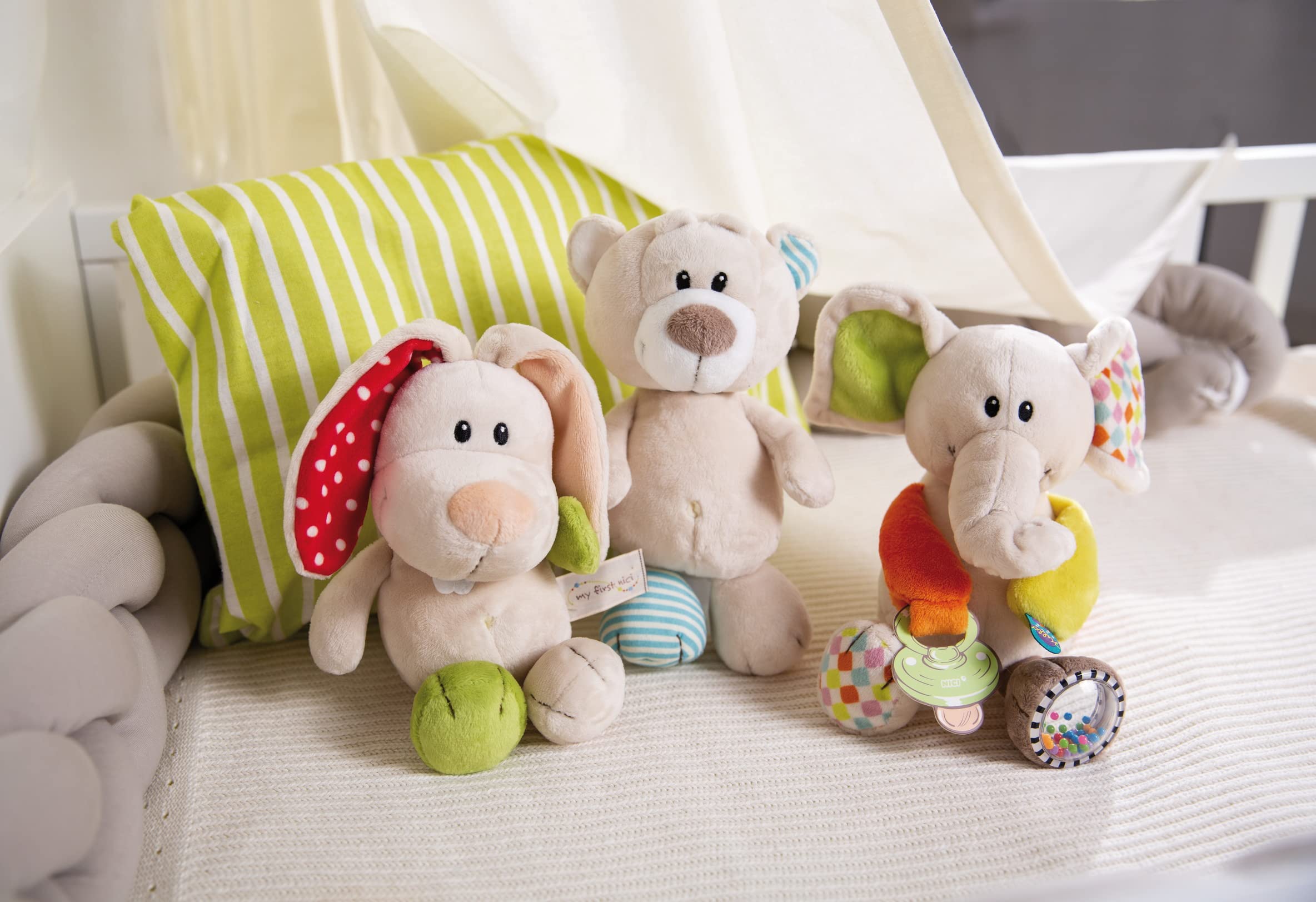 My First NICI Kuscheltier Bär Taps – Plüschtier Stofftier für Babys und Kleinkinder ab der Geburt